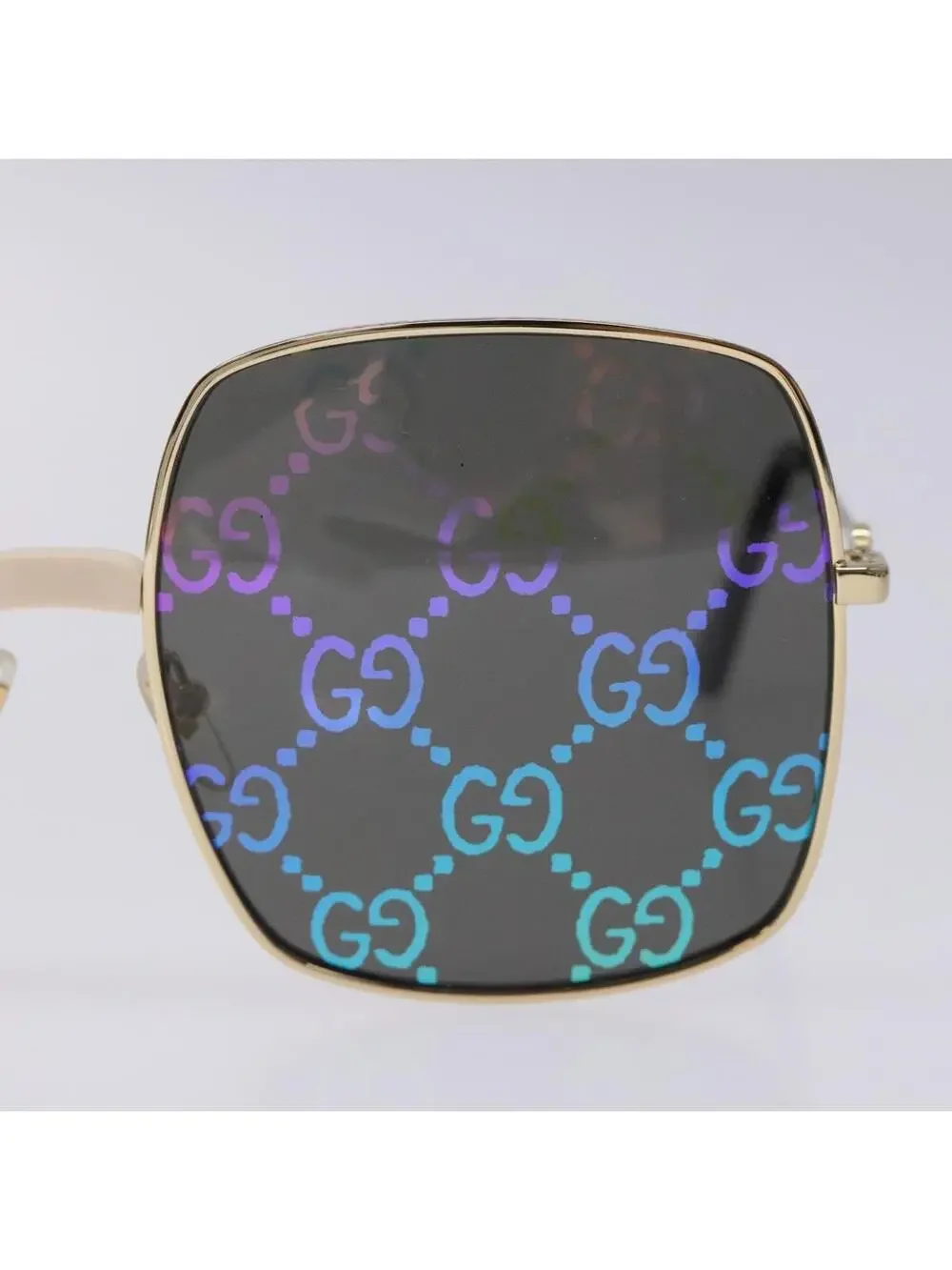 Gucci Gg Sunglasses Plastic Gold Auth #343981G50B